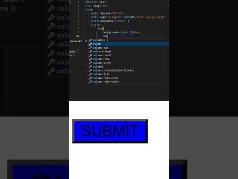 How to style button- Tutorial for beginners #shorts #webdevelopment #html #learning