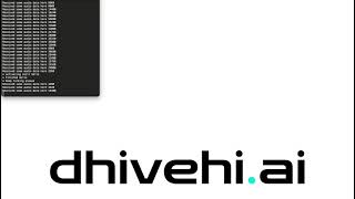Dhivehi tech progress demo