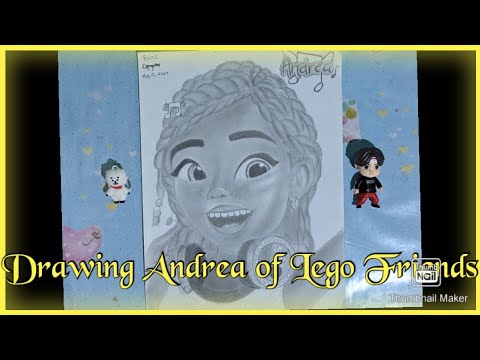 Drawing Andrea of Lego Friends