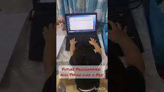 Addi the Mini Coder: All Focus, All Hands on the Keyboard! 👨‍💻💻 Typing Like a Pro! 🚀✨ #programming