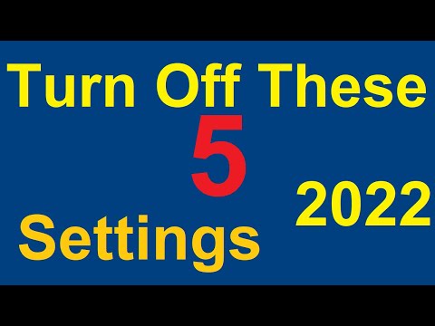 5 Android Settings You Need To Turn Off Now|2022