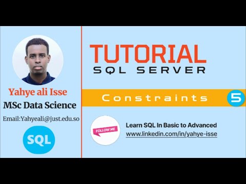 SQL SERVER PART5(INTRODUCTION CONSTRAINTS)