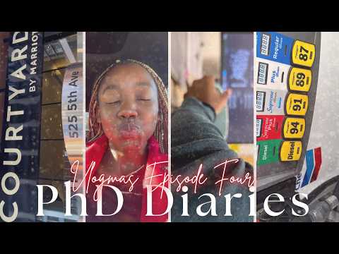 VLOGMAS Ep. 4: PhD Vlog | Week in the life of a Civil Engineering PhD Student | Research Block