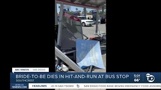 Bride-to-be killed by hit-and-run driver at bus stop
