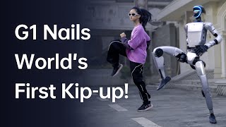 Movement creates intelligence - Unitree's G1 humanoid robot nails the world's first kip-up!😘