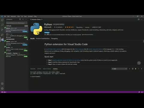 Python-extension in vscode