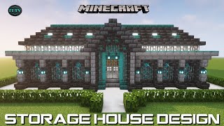 Minecraft STORAGE HOUSE DESIGN - TUTORIAL