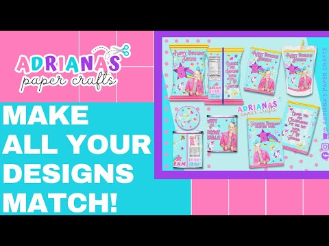 How to make matching designs - Stop starting from scratch!
