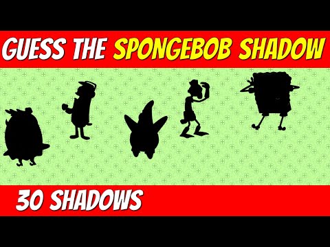 Guess the SPONGEBOB CHARACTER from SHADOW | Cartoon quiz challenge