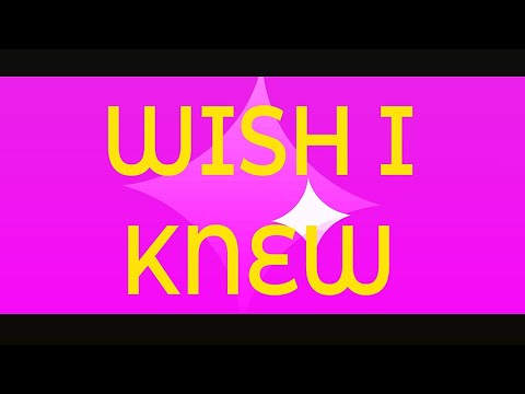 Wish I knew --trend-- 