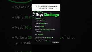 7 Days Challenge – Transform Yourself