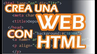 Crear un sitio web sencillo de forma rápida en HTML