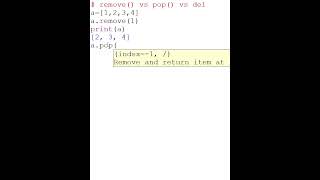 What are the different ways to remove elements from a list? 🤔🧹 #shorts #learnpython