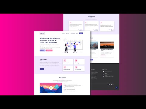 Multipurpose Responsive Website Design Using React and Framer Motion with Smooth Scrolling.