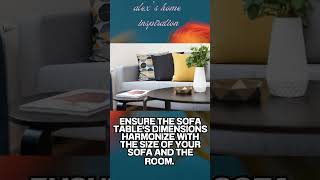 top 3 tips on sofa table  #homedecor #roomdecor #sofa #sofabed #sofadecor #viralvideo #viralshort
