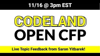 Codeland 2018 CFP Live Feedback