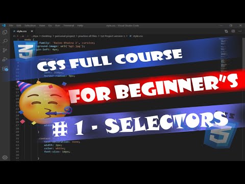 CSS Course | What Is Selectors In CSS | Selectors In CSS | Types Of Selectors In CSS | #1