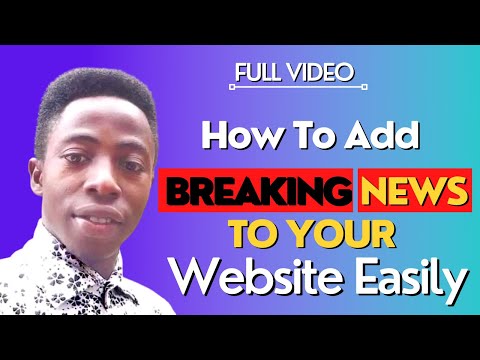 How to Create a Scrolling News Ticker to Enhance Your Website's Branding 2022 | Full Tutorial