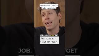 People Want ChatGPT To Be Supportive @CleoAbram #ai #chatgpt #aitherapy #gpt5 #gpt4o #samaltman