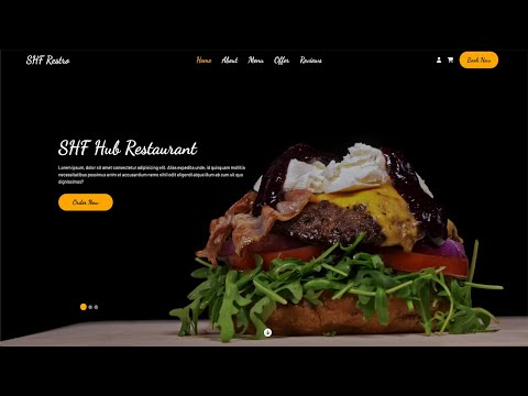 Eye Catching Restaurant Website Template: HTML, CSS, and JavaScript Tutorial | Part 1
