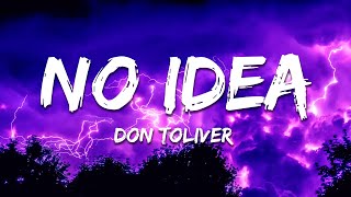 Don Toliver - No Idea (Lyrics)