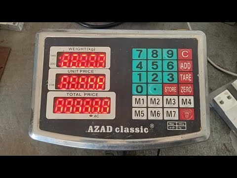 Master Scale AZAD 10gx100kg indicator Calibration