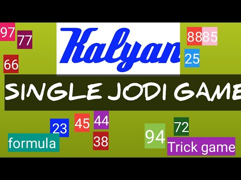 Kalyan game today 12-07-2021||Single jodi game||satta matka guessing