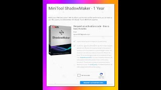 How to grab a FREE license for MiniTool ShadowMaker Pro