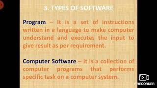 Types of Software