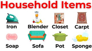 150 Common Household Items to Improve Your English Vocabulary| English Vocabulary