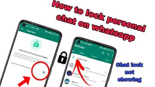 How to enable chat lock on whatsapp lll whatsapp new update ll ND Technical Info