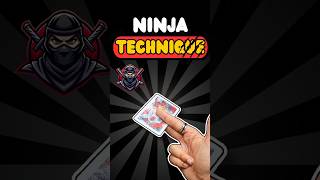 Ninja Technique of Card Throwing🥷🗡️#shorts #diy #ninjaweapons #cardthrowing #cardtrick #origami