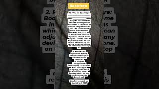 "Why Choose Bootstrap? Discover the Power of Easy, Responsive, and Mobile-First Web Design!"
