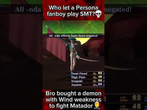 Who let a Persona fanboy play Shin Megami Tensei III Nocturne? #smt