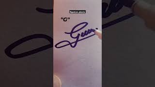 How to style the letter..G..#calligraphicalphabets #stylish sign