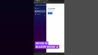 MVVM IN BLAZOR WASM DEMO 🤘