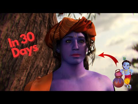 I Spent 30 Days Creating Shree Krishna Scene In 3D!