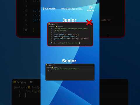 Avoid JavaScript Errors with Optional Chaining Part 20