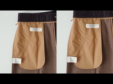 Simple TIPS and TRICKS on how to cut and sew a PERFECT TROUSER POKECT #sewingtips #pantstiching #diy