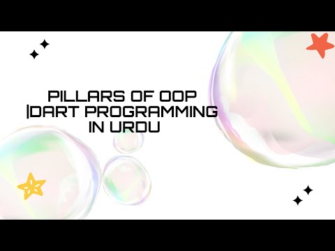 Pillars of OOP  in dart| Dart programming for beginners