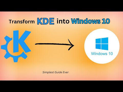 Make Your KDE Desktop Look Like Windows 10!