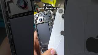 iPhone broken back glass change…… #reels #repair #youtubeshorts #iphone12maxpro #iphone12pro