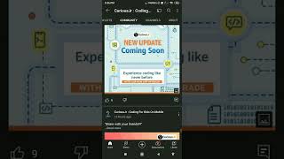 New update Coming soon Kyaa aayega #shorts #curiousjr #coding #codingonmobile #newupdate #codeforkid
