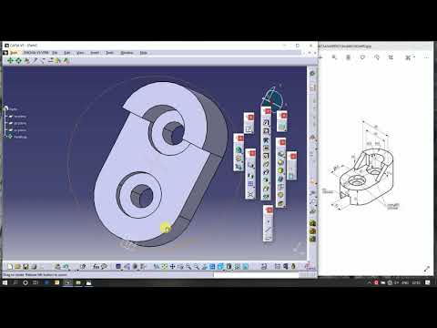 CATIA 3D Practice | Simple 3D Drawing