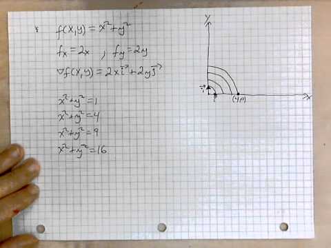 virtuallymath.com: how to find the gradient of a function