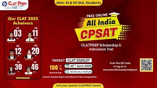 All India Scholarship and Admission Test by CLATPREP | CLAT 2026 / 2027 | Clat Prep