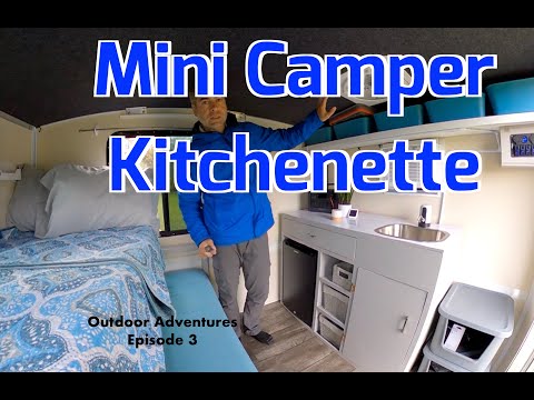 Mini Camper - Building Kitchenette in Camper - Runaway Rouser - Episode 3