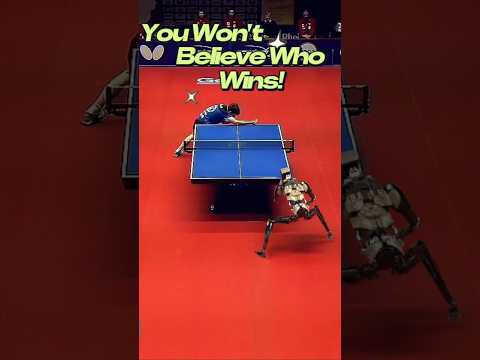 Human vs Robot in Ping Pong: Who Will Win? 🏓🤖#PingPong #TableTennis #HumanVsRobot #RobotChallenge
