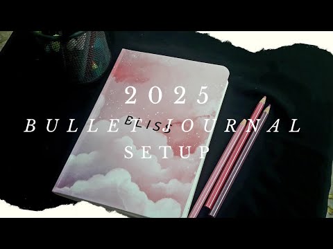 My 2025 Bullet Journal Setup| Easy ideas For begginers| Plan with me| Nisa gallery ✍️✒️