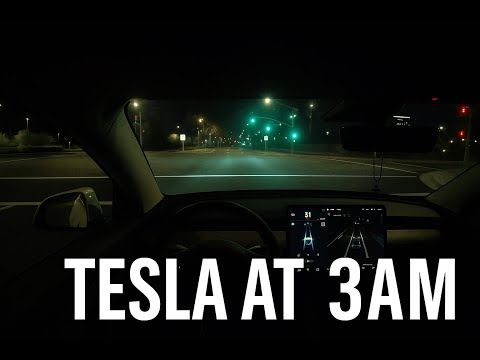 POV: 3AM Tesla nigh drive - looks and Feels INSANE